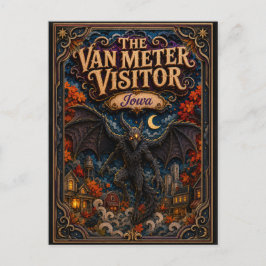 Postal El visitante de Van Meter Iowa Popcut Legends