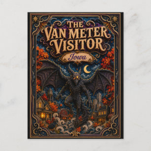 Postal El visitante de Van Meter Iowa Popcut Legends
