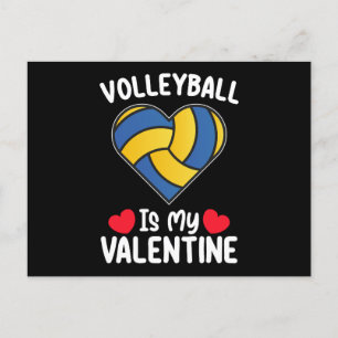 Postal El voleibol es mi deporte de San Valentín