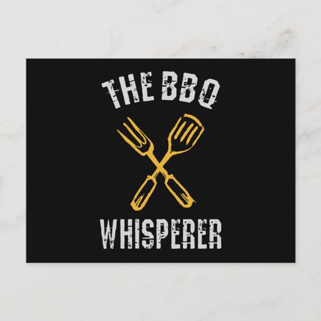 Postal El Whisperer de BBQ (Anverso)