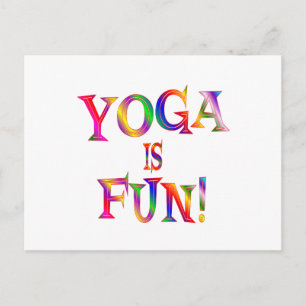 Postal El yoga es divertido