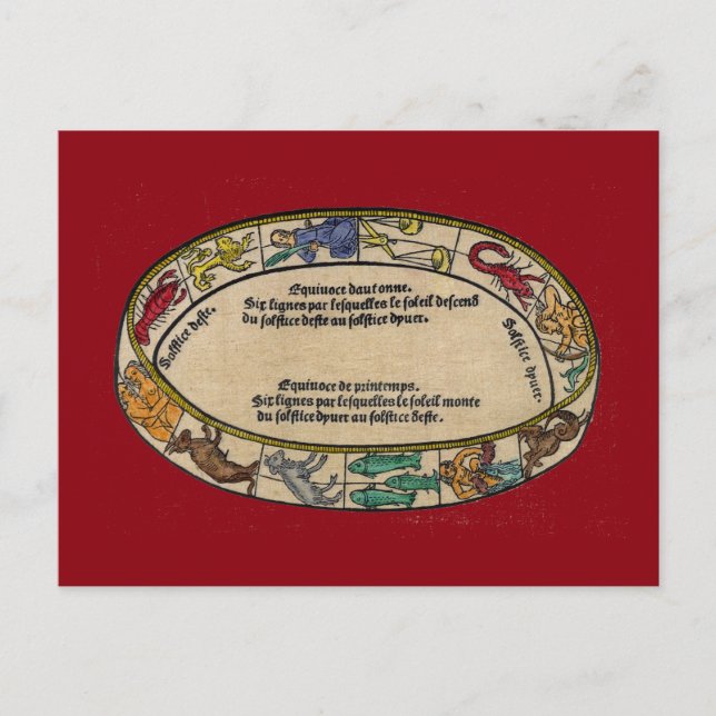 Postal El Zodiaco, 1496 (Anverso)