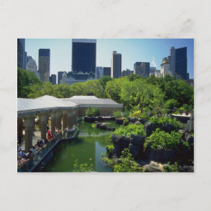 Postal El zoo en Central Park, Nueva York, EE.UU.