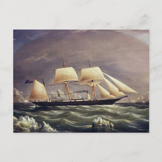 Postal El Zorro Yacht de 1900 (Anverso)