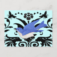 Elaboración del Ilustracion Vintage Bluebird