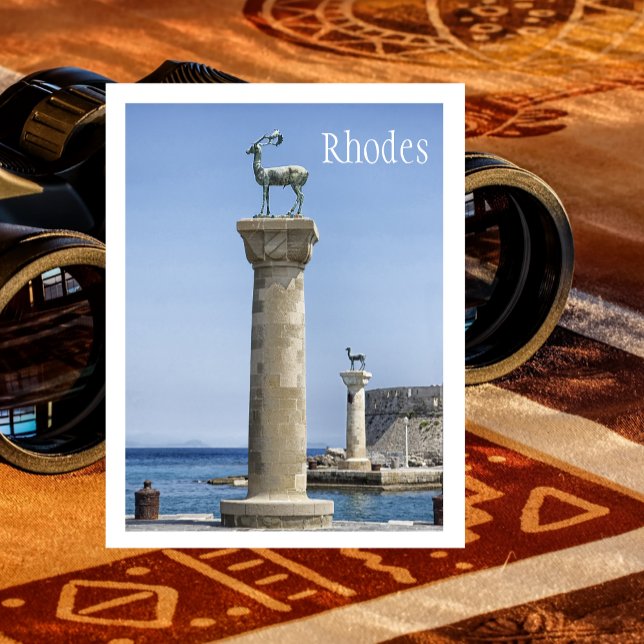 Postal Elafos y Elafina, entrada a Rodas, Grecia (Subido por el creador)