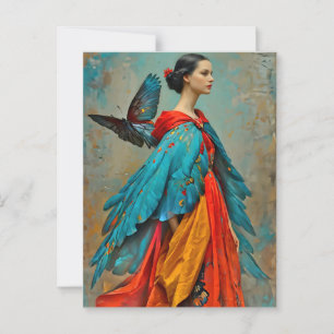 Postal "Elaris" - Las plumas de volverse