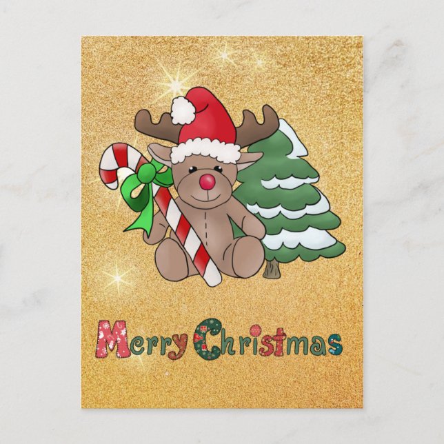 Postal Elch mit Zuckerstange (Anverso)