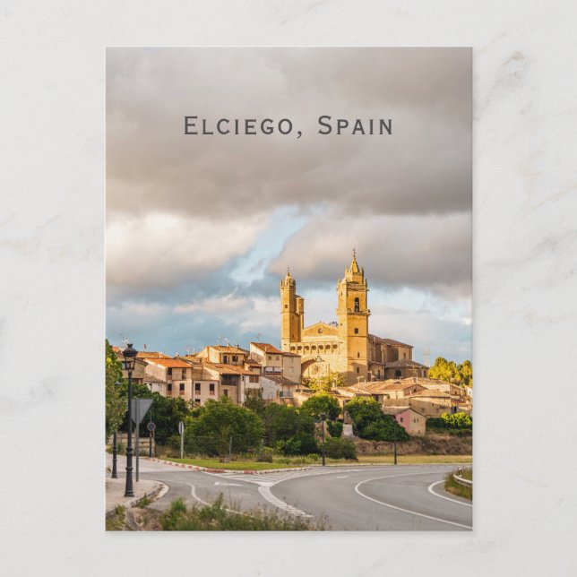 Postal Elciego, pueblo de la región vinícola de La Rioja  (Anverso)