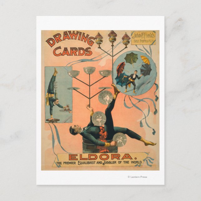 Postal Eldora, Premier Equilibrist y Juggler of the (Anverso)