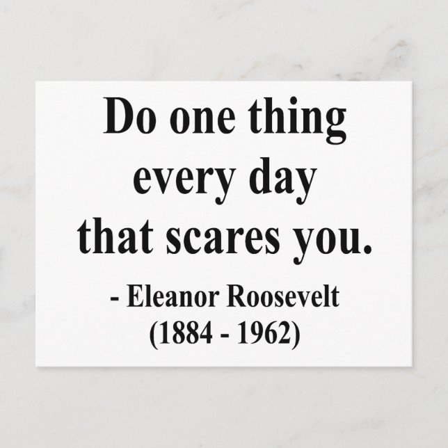 Postal Eleanor Roosevelt Cita 2a (Anverso)