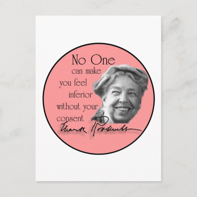 Postal Eleanor Roosevelt - Primera Dama del Mundo (Anverso)
