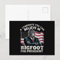 Elección 2024 Divertido Voto Sasquatch EE. UU.