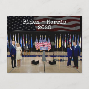 Postal Elección de Biden y Harris y Esposos 2020