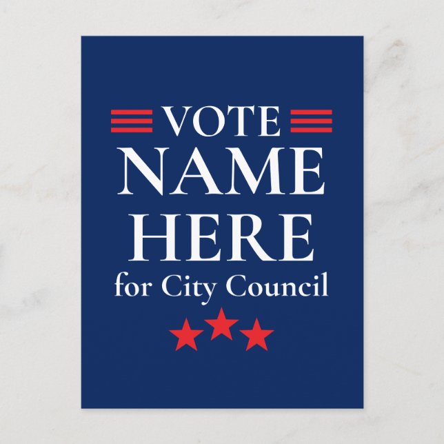 Postal Elección de Campaña Personalizada (Anverso)