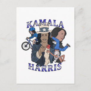 Postal Elección de estilo de rap clandestino de Kamala Ha