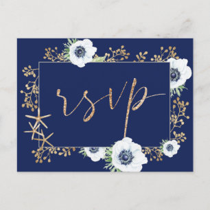 Postal Elección de la comida del Boda azul de la Marina d