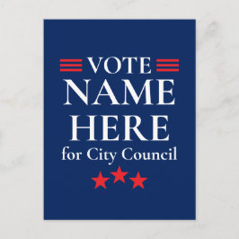 Postal Elección personalizada de campaña