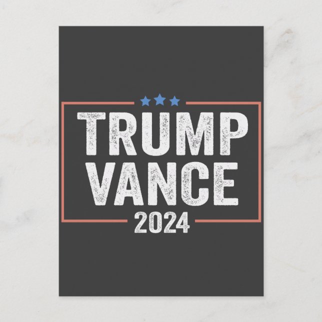 Postal Elección presidencial de Trump Vice President Vanc (Anverso)