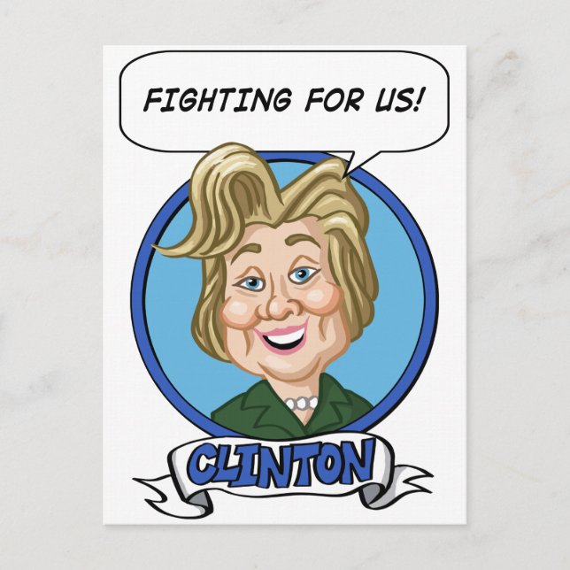 Postal Elecciones de Hilary Clinton 2016 (Anverso)