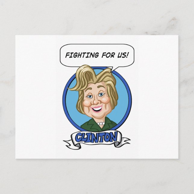 Postal Elecciones de Hilary Clinton 2016 (Anverso)