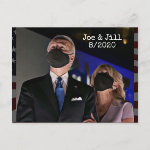 Postal Elecciones de Joe y Jill Biden 2020