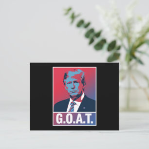 Postal Elecciones de Trump GOAT 2024