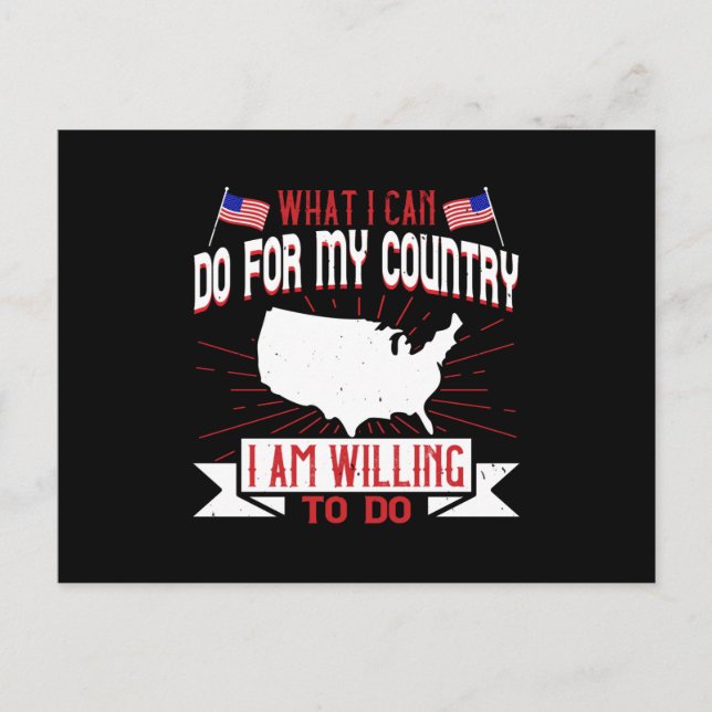 Postal Elecciones en EE. UU. Lo que puedo hacer por mi pa (Anverso)