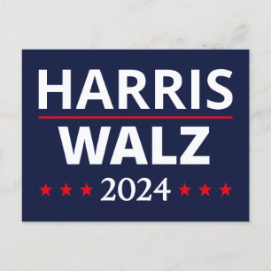 Postal Elecciones Harris Walz 2024 III