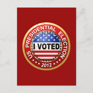 Postal Elecciones presidenciales 2012 He votado