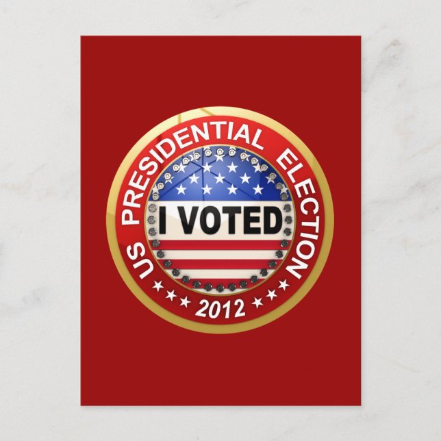 Postal Elecciones presidenciales 2012 He votado (Anverso)