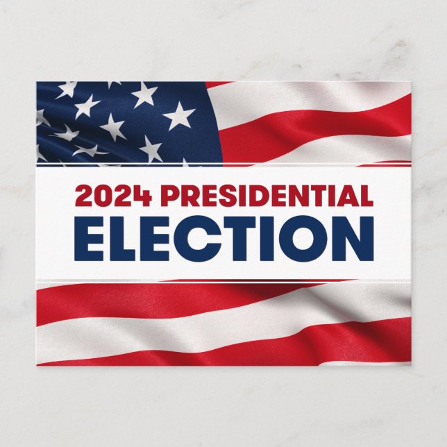 Postal Elecciones presidenciales de Estados Unidos 2024 (Anverso)