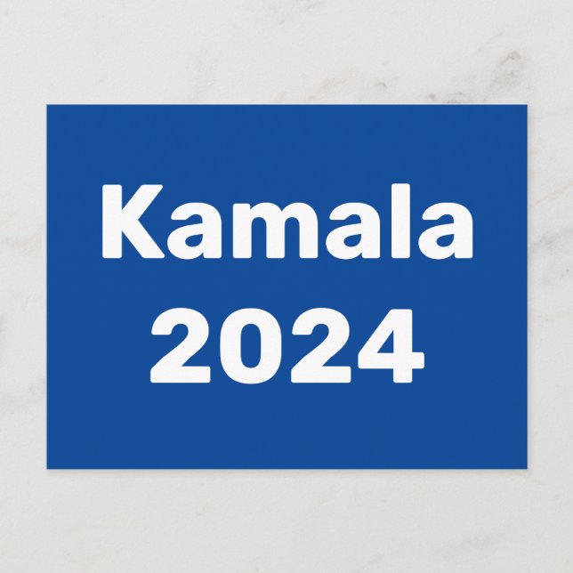 Postal Elecciones presidenciales de Kamala 2024 (Anverso)