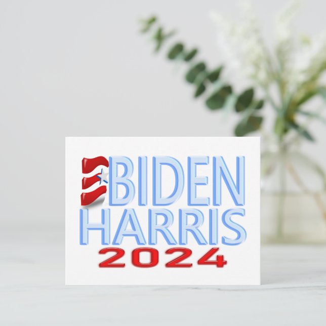 Postal electoral Biden Harris 2024 (Anverso de pie)