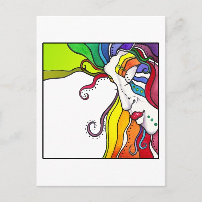 Postal Electra Pop Art Diva (Anverso)
