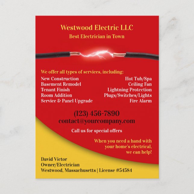 Postal eléctrica (Anverso)