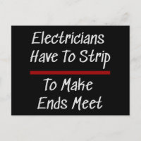 Electricistas Chiste Novedad divertida Humor eléct