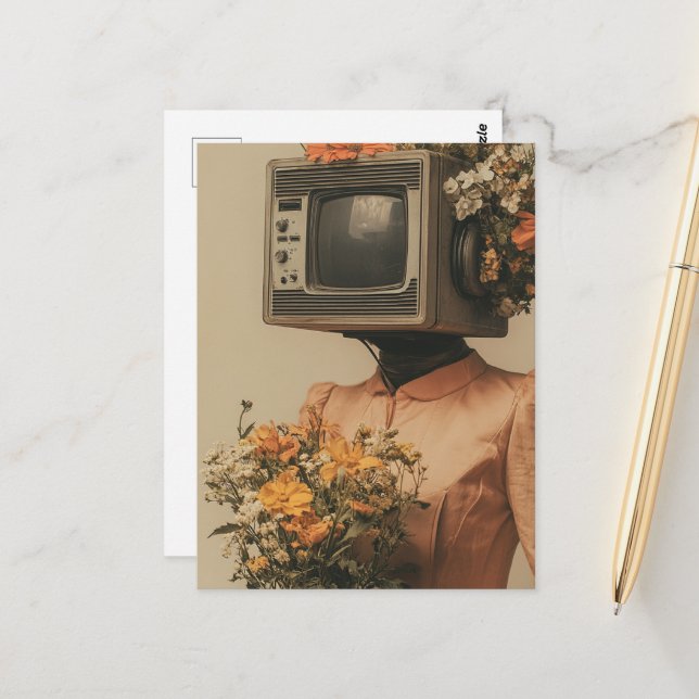 Postal Electronic Woman  (Anverso/Reverso In Situ)