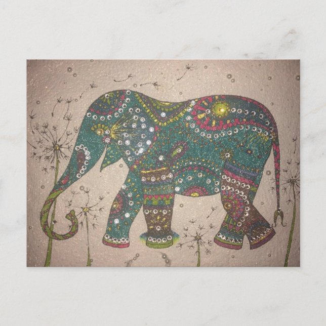 Postal Elefante (Anverso)