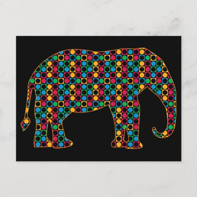 Postal elefante (Anverso)