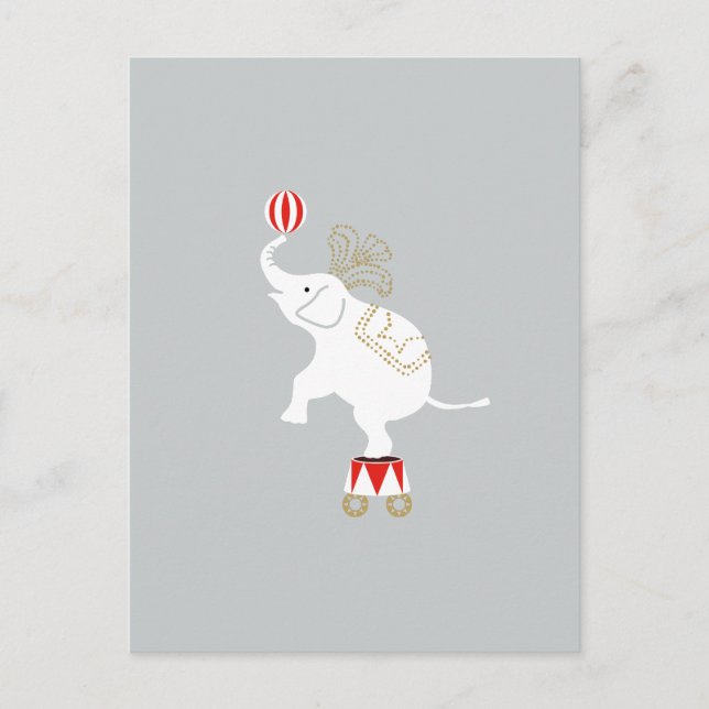 Postal elefante (Anverso)