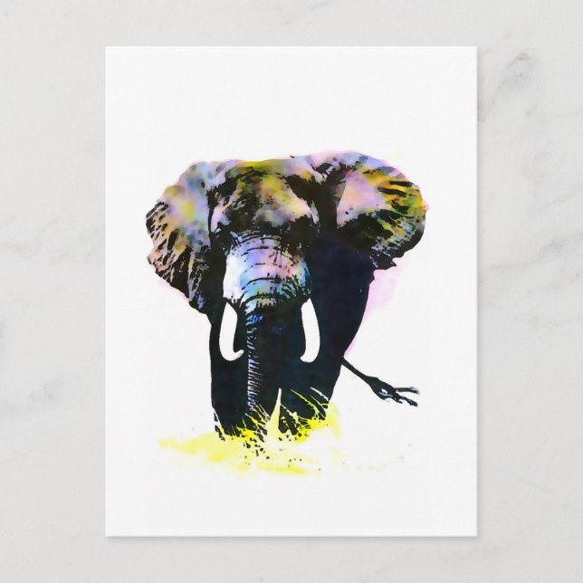 Postal Elefante (Anverso)
