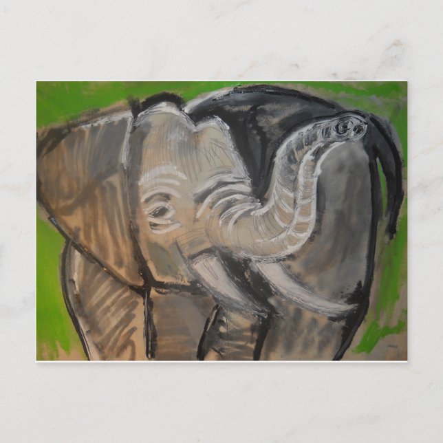Postal elefante#7 (Anverso)