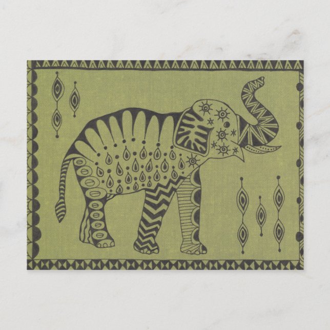 Postal Elefante Africano (Anverso)