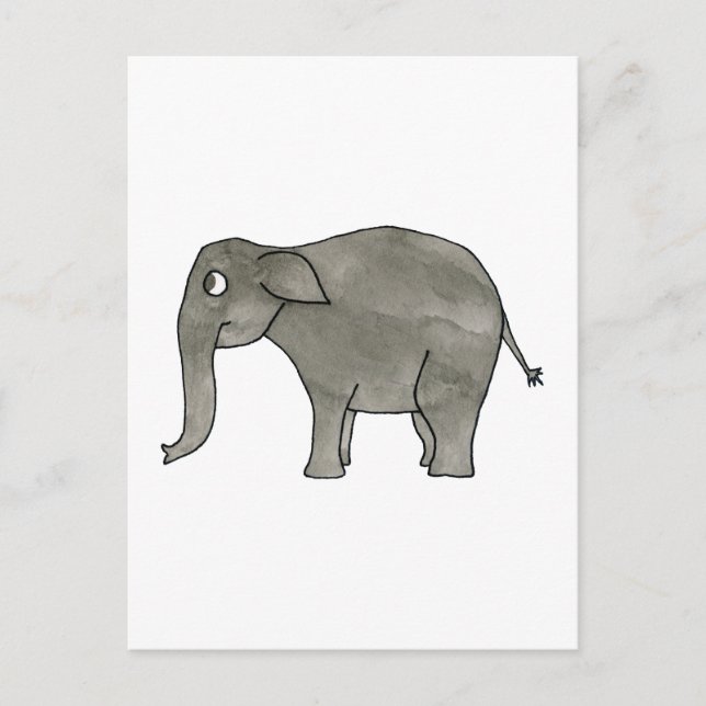 Postal Elefante Asiático. (Anverso)