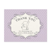 Elefante Bebé Adorable | Agradecimiento por Baby S