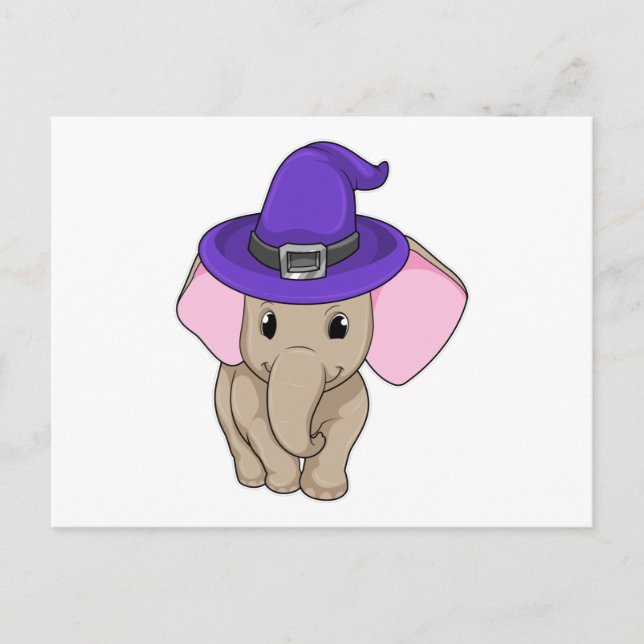 Postal Elefante como asistente (Anverso)
