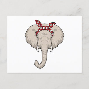 Postal Elefante con Bandana