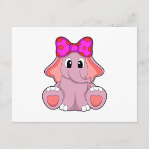 Postal Elefante con cinta