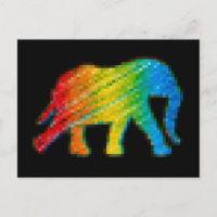 Elefante con píxeles